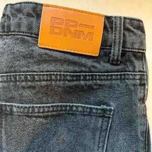 Princess Polly denim black jeans size 4-distressed